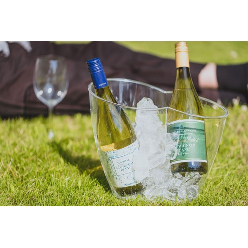 BarCraft Clear Acrylic Double Sided Drinks Pail / Cooler