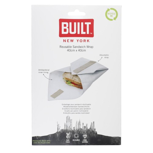Built Reusable Antimicrobial Sandwich Wrap