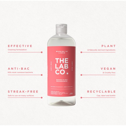 The Lab Co. Energising Washing Up Liquid