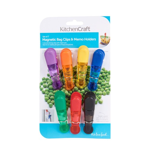 KitchenCraft Magnetic Bag Craft Clips