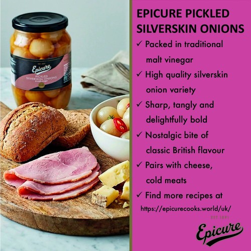 Epicure Pickled Silverskin Onions In Malt Vinegar