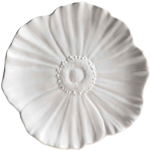 M&S Floral Side Plate, White