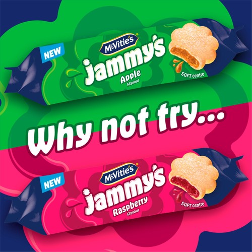 McVities Jammy's Apple Biscuit