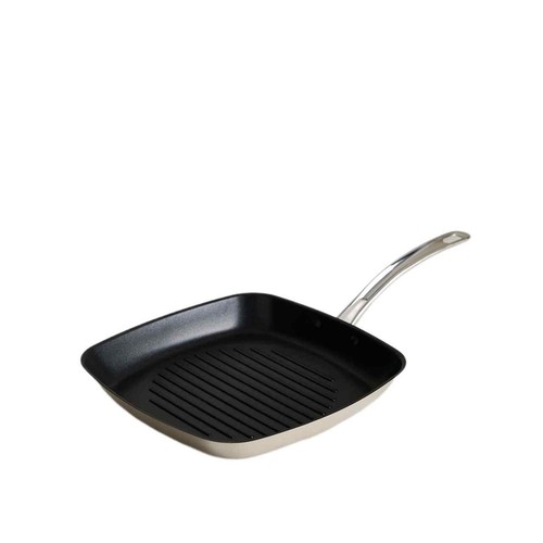 M&S Stainless Steel Grill Pan 28cm, Silver