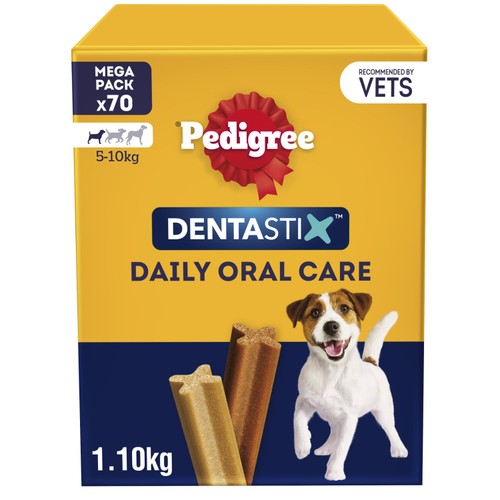 Pedigree Dentastix Daily Adult Small Dog Treats 70 x Dental Sticks