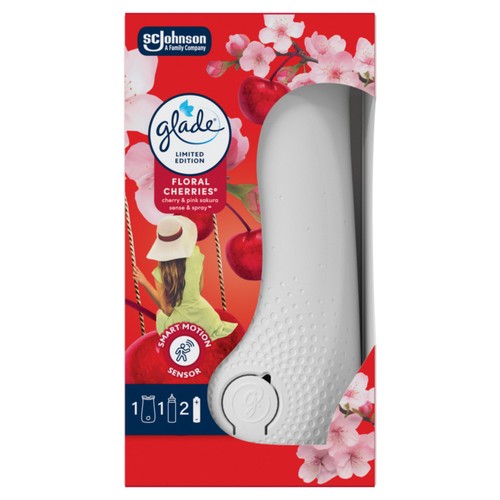 Glade Sense & Spray Holder & Refill, Floral Cherries