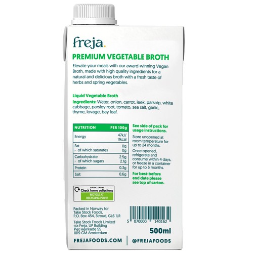 Freja Classic Vegan Sipping Broth