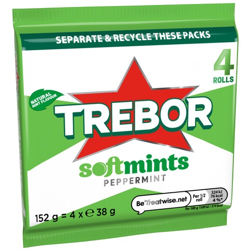 Trebor Softmints Peppermint Mint Rolls