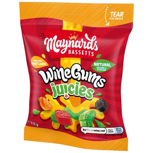Maynards Bassetts Wine Gums Juicies Sweets Bag