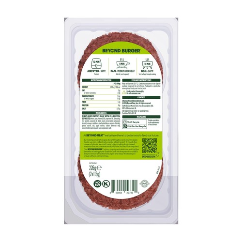 Beyond Burger Plant Based Patties 226g