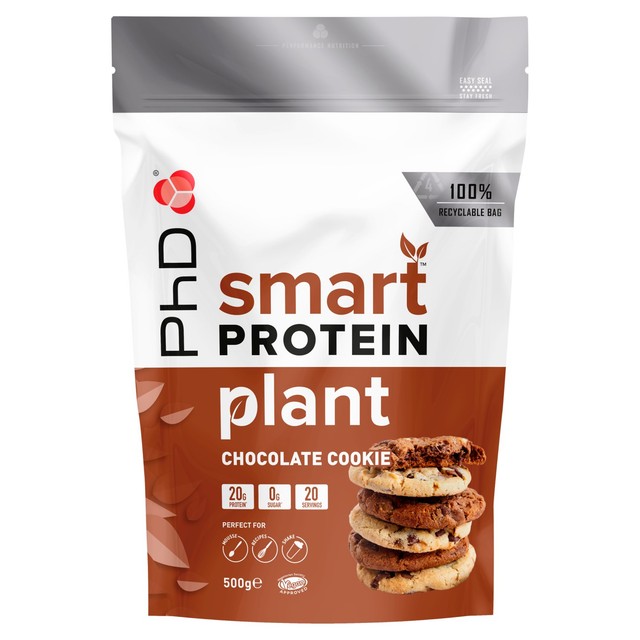 PHD Nutrition Vegan Chocolate Cookie Smart Protein Plant Protein Powder 500g