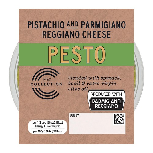 M&S Collection Pistachio and Parmigiano Reggiano Cheese Pesto