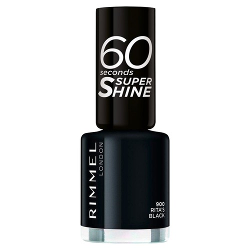 Rimmel 60 Seconds Nail Polish 900 Rita's Black