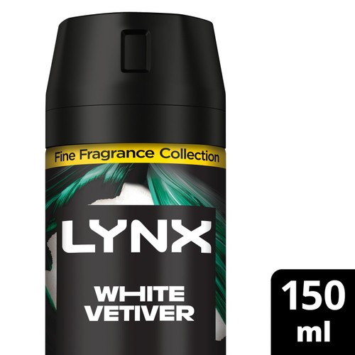 Lynx Fine Fragrance Collection Premium Deodorant Bodyspray White Vetiver