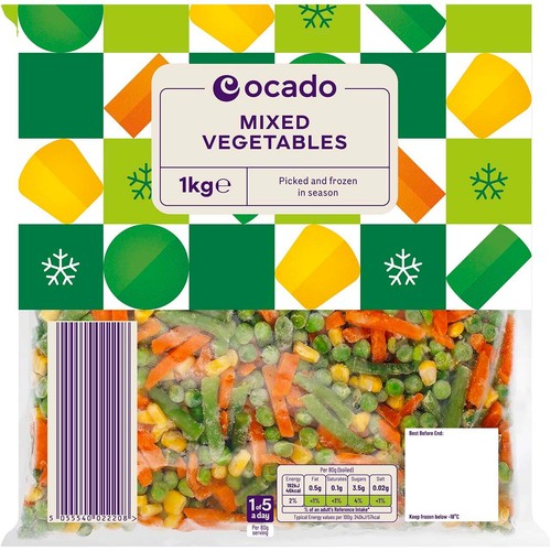 Ocado Frozen Mixed Vegetables