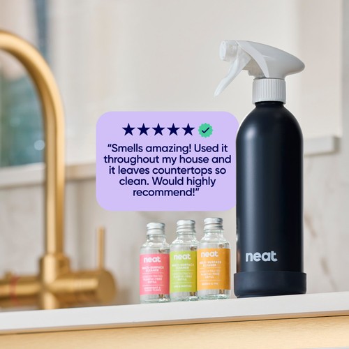 Neat Refillable Spray Bottle Midnight