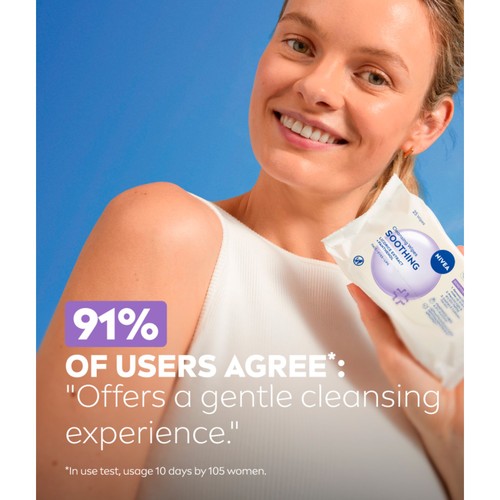 NIVEA Biodegradable Sensitive Cleansing Face Wipes