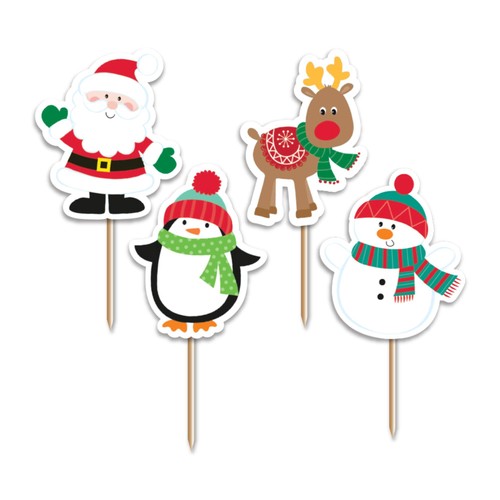 Christmas Pals Cupcake Toppers