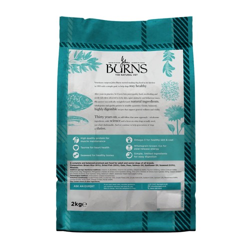 Burns Original Adult/Senior Fish & Brown Rice Dry Dog Food