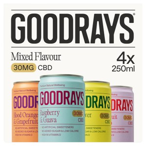 Goodrays CBD Drinks - Four Flavour Mixpack - Ocado