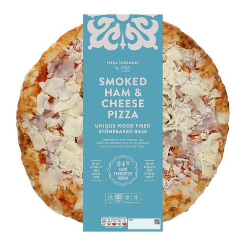 M&S Smoked Ham & Cheese Woodfired & Stonebaked Pizza