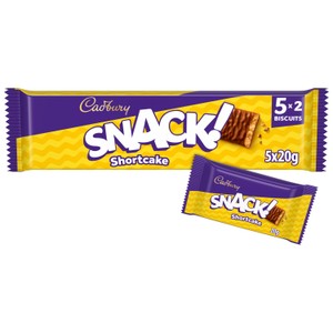 Cadbury Snack Chocolate Shortcake Biscuit 100g