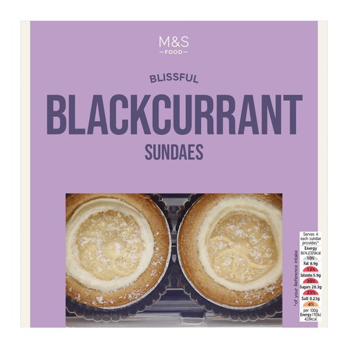 M&S Blackcurrant Sundaes