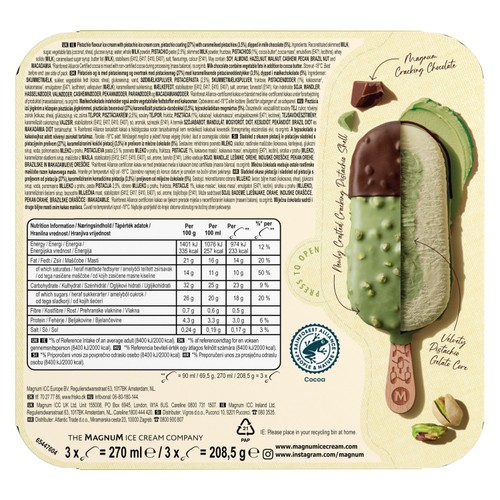 Magnum Signature Pistachio Ice Cream Sticks