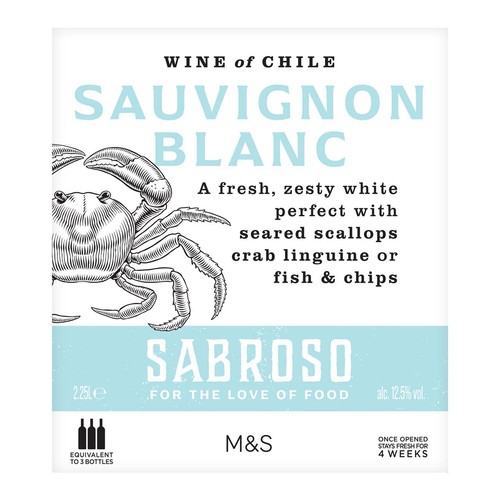 M&S Sauvignon Blanc Pouch