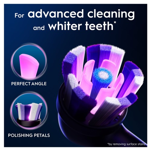 Oral-B iO Radiant White Black Toothbrush Heads Refills