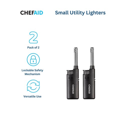 Chef Aid Small Utility Lighter Pk 2