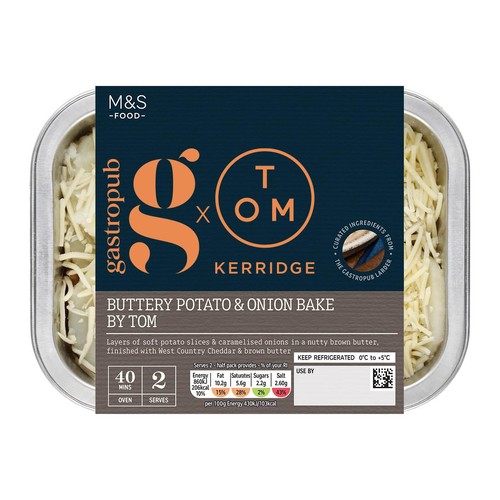 M&S Gastropub Potato & Caramelised Onion Bake By Tom Kerridge