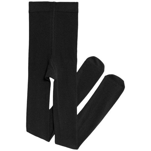 M&S Girls Cotton Rich School Tights, 8-9 Years, Black