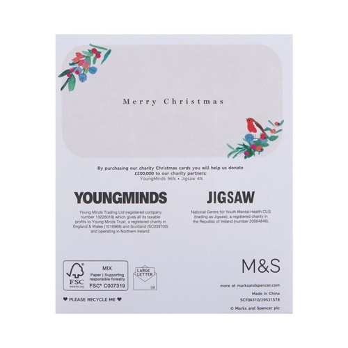 M&S Wreath Trio Luxury Cards Multipack