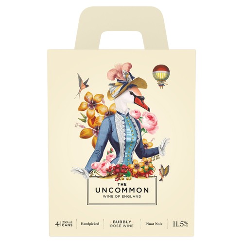 The Uncommon English Bubbly Rose Cans Multipack