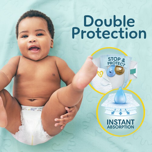 Pampers New Baby Nappies, Size (2-5kg) Jumbo+ Pack Ocado