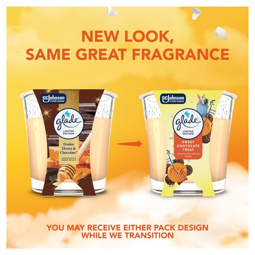 Glade Scented Candle Sleeved Sweet Chocolate Treat 112g