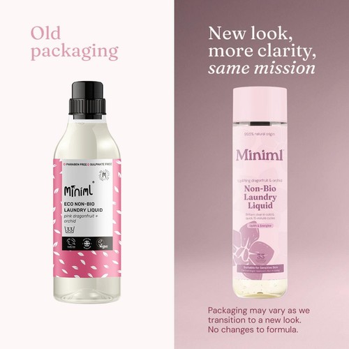 Miniml Laundry Liquid- Pink Dragonfruit & Orchid Bottle