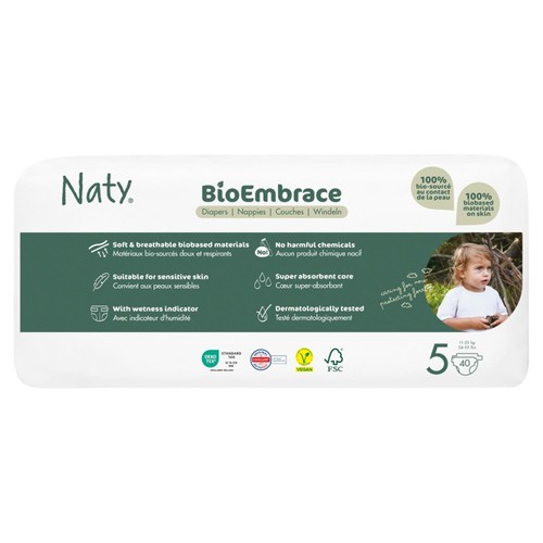 Naty BioEmbrace Big Pack Nappies Size 5 (11-25kg)