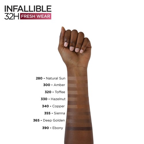 L'Oreal Paris Infallible 24hr Freshwear Liquid Foundation 365 Deep Golden