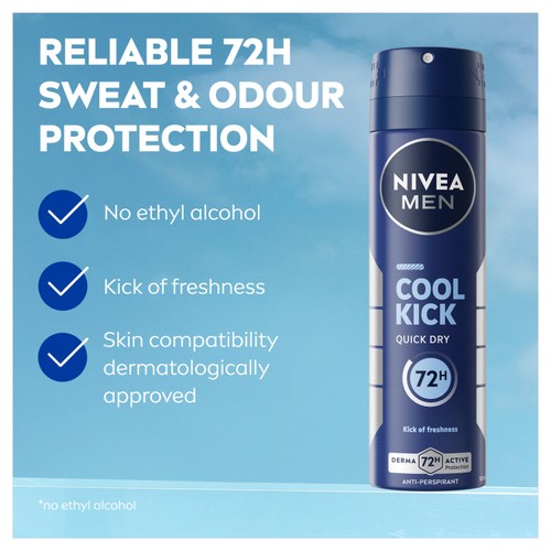 NIVEA Men Cool Kick Anti-perspirant Deodorant Spray