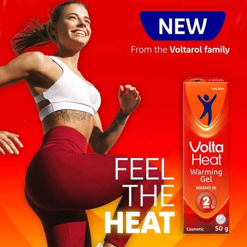 VoltaHeat Warming Gel from Voltarol, Non-Medicated