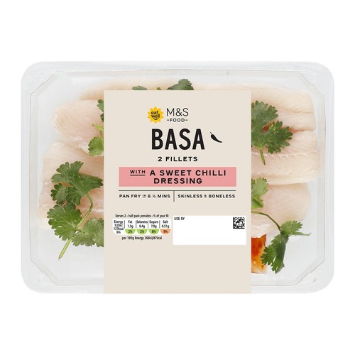 M&S Basa With a Sweet Chilli Dressing 