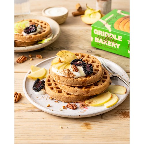 Griddle Bakery Apple & Cinnamon Wholegrain Waffles