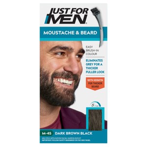 Just For Men Express Moustache & Beard Brush-In Colour - Dark Brown