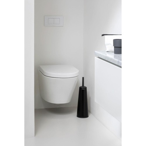 Brabantia ReNew Toilet Brush & Holder, Matte Black