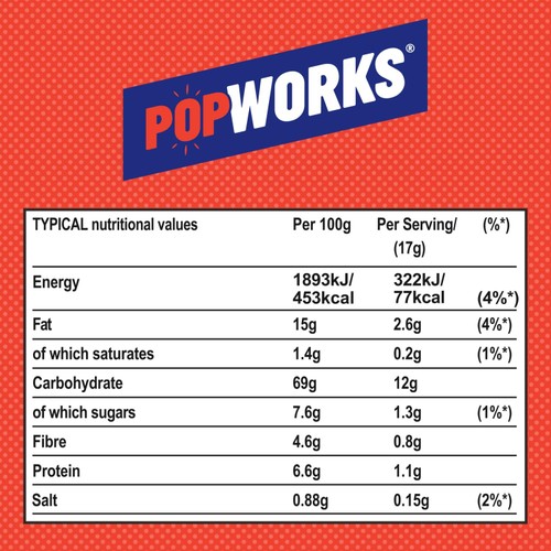 Popworks Sweet BBQ Popped Crisps Sharing Bag