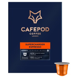 CafePod Supercharger Espresso Nespresso Compatible Aluminium Coffee Pods
