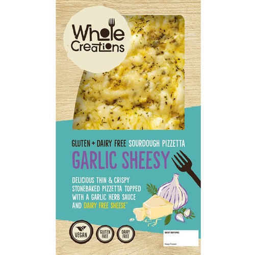 Wholecreations Gluten & Dairy Free Garlic Sheesy Pizzetta