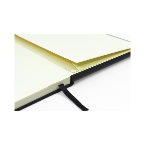 Sinclairs Silvine A4 Executive Soft Feel Notebook, 160 Pages, Black